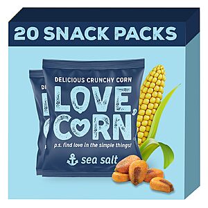 Love Corn Snack Pack 20-Count in various flavors $12.59 S&S/AC Amazon