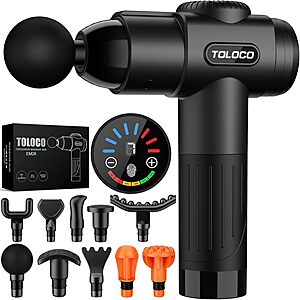 TOLOCO Massage Gun, Deep Tissue Back Massage for Athletes for Pain Relief $39.98