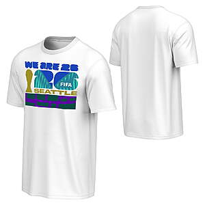 FIFA World Cup 2026 Men's White Host City Block Tee (Various) - from $5.10