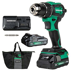 Metabo HPT MultiVolt 18-volt 1/2-in Keyless Brushless Cordless Drill 2 -Batteries Included, and Charger Included one_size | DS18DEXM $99