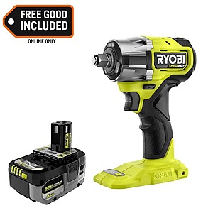 ONE+ HP 18V Brushless Cordless Compact 1/2 in 4 Mode Impact Wrench with 4.0 Ah HIGH PERFORMANCE Battery $139