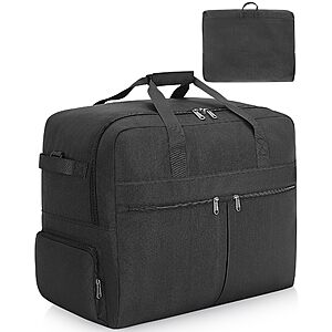 120L Foldable Large Travel Duffle Bag, Packable Duffel Bags with Shoe Compartment, Water Repellent & Tear Resistant [Amazon] )