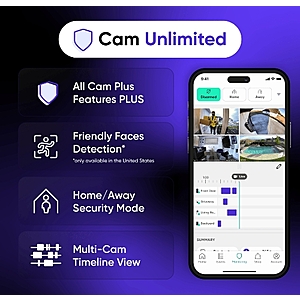 wyze unlimited cameras one plan - only today
✓