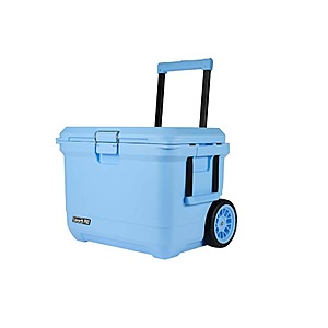 Coleman Pro 55 qt. Premium Wheeled Hard Cooler, Blue Sky $188.99