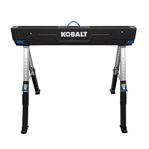 Kobalt 38" Adjustable Steel Saw Horse (1300-lb Capacity) $58.98 + Free Shipping