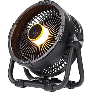 BougeRV 20000mAh Rechargeable Camping Fan w/ Light & App Control $49.79 + Free Shipping