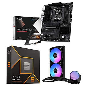 [Bundle] AMD Ryzen 9 9900X CPU + MSI PRO B850-S WIFI6E MB + Cooler Master Elite Liquid 240 CPU AIO Cooler $342.99 + $3 Shipping
