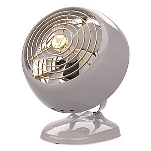 Vornado VFAN™ Mini Classic Vintage Metal Desk Fan, 2-Speed, Adjustable Tilt, Personal Air Circulator for Bedroom, Office, Dorm Room, Portable Quiet, Driftwood $29.99