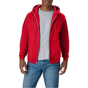 $9.10* | Hanes Men's Full-Zip Eco-Smart Hoodie (Various Colors) at Amazon
