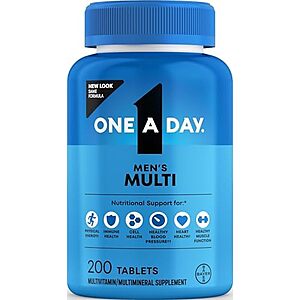 [SnS, AC] $3.69* | 200-Ct One-A-Day Men's Complete Multivitamin Supplement at Amazon