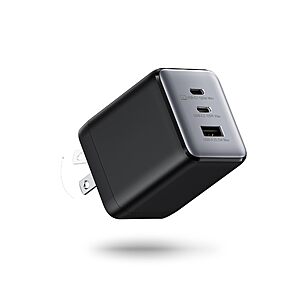 100W USB C Wall Charger, 3-Port PPS PD 3.0 Compact Foldable Wall Charger Block $16