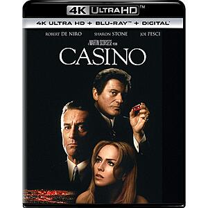 Casino - (4K Ultra HD + Blu-ray + Digital) $12.99 + Free S&H w/ Prime or $35+