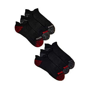 Reebok Men's Socks, Tech Comfort Nylon Low Cut Socks, 6-Pack - $6.15
