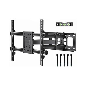 BONTEC Full Motion TV Wall Mount for 37-85 Inch TVs, Heavy Duty Swivel Tilt $23.99