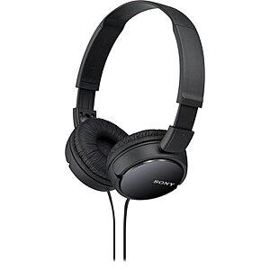 Sony ZX Series Wired On-Ear Headphones (White or Black) $10 + Free Shipping