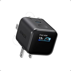$25.99* | Anker Nano 45W USB C Smart Display GaN Wall Charger (various) at Amazon