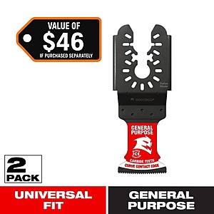 DIABLO 1-1/4 in. AMPED Demo Demon Universal Fit Carbide Teeth Oscillating Tool Blades for General Purpose Cuts $11