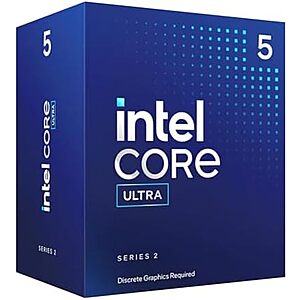 $99.99 | 10-Core Intel Core Ultra 5 Desktop Processor 225F (6P+4E up to 4.9 GHz) + 2 Games at Amazon