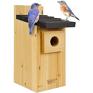 $12.40* | Wild Wings Cedar Blue Bird Box House at Amazon