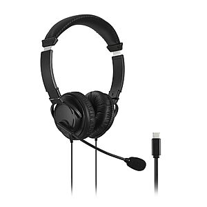 Kensington Hi-Fi USB-C Headphones with Mic (K97457WW, Black) $10.1 + Free S&H w/ Prime or $35+