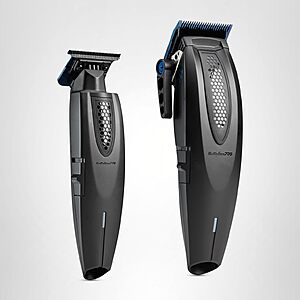 BaBylissPRO Limited Edition Cord/Cordless Lithium Ergonomic Clipper and Trimmer Prepack - Black $160