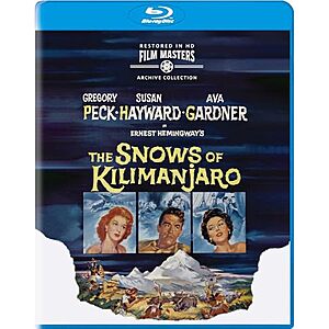 [NEW, AC] $11.24 | The Snows of Kilimanjaro (Blu-ray) at Amazon