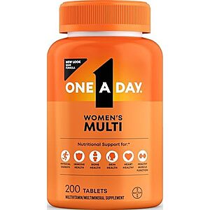 [SnS, AC] $3.69 | 200-Count One A Day Multivitamin for Women at Amazon