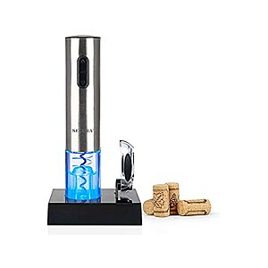 Secura Electric Wine Opener, Automatic Electric Wine Bottle Corkscrew Opener with Foil Cutter, Rechargeable (Stainless Steel), $8.99, FS Prime, Woot!