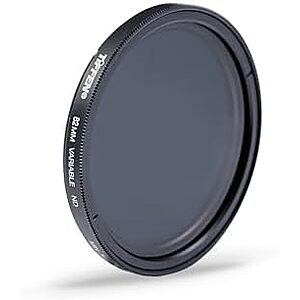 $69.99* | Tiffen 82mm Variable Neutral Density Filter 2 to 8-Stop Light Control at Amazon