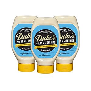 [NEW, SnS] $7.65 | 3-Pack 18-Oz DUKE'S Light Mayonnaise Squeeze Bottle at Amazon ($2.55 each)