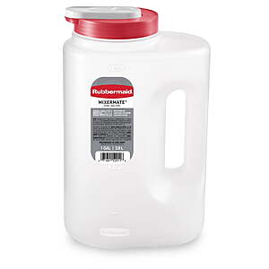 $5.47: Rubbermaid Mixermate Leak-Resistant Pitcher, Clear, 3.8 Liter (1 Gallon), Plastic at Walmart.com