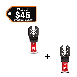 Diablo 1-1/4 in. Universal Fit Carbide Oscillating Blade for Nail Embedded Wood Cuts (2-Pack) $13.53