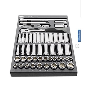 Ingersoll Rand 49 Piece 3/8 Inch Drive SAE/Metric Master Socket and Accessory Set $79.99:free Shipping Costco.com