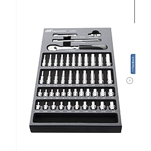 Ingersoll Rand 47 Piece 1/4 Inch Drive SAE/Metric Master Socket and Accessory Set $54.99 Free Shipping Costco.com