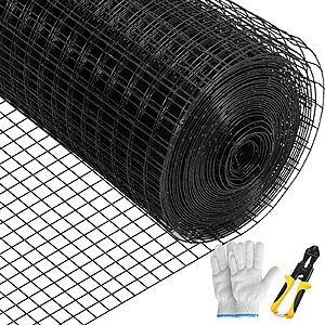 VEVOR 36" x 50' Hardware Cloth with Cutting Tools & Gloves(1"x1" Mesh Size) $40.92 + Free S&H at Amazon