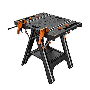 WORX Portable Folding Workbench, 2-in-1 Pegasus Table & Sawhorse, WX051 $119.99