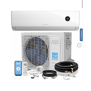 Atomi Smart 18K BTU Tempestas Inverter Ductless Mini-Split Air Conditioner and Heat Pump $999.99 free shipping Costco.com