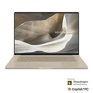 ASUS ZenBook A16: 16" 3K OLED 120Hz Touch, Snapdragon X2 Elite Extreme X2E-94-100, 48GB LPDDR5-9600, 512GB SSD $1499.99