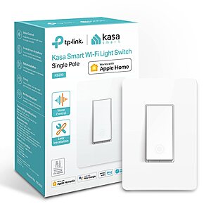 Kasa Apple HomeKit Smart Light Switch(KS200) $14.35 + Free S&H w/ Prime or $35+