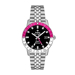 Zodiac Super Sea Wolf GMT Automatic Watch (Black or Silver Dial) $648.50 + $9.82 Shipping