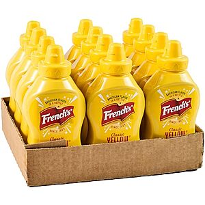 12-Pack 12-Ounce French's Classic Yellow Mustard Squeeze Bottle $5.89 w/ S&S + Free Shipping w/ Prime or on $35+