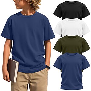 Yooo's Vivi 4-Pack Boys' Short Sleeve T-Shirts (Various) - from $9.99