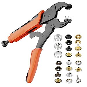 100-Set Titoe Heavy Duty Snap Fastener Tool Kit w/ Canvas Snaps $20.99 + Free Shipping w/ Prime or on $35+