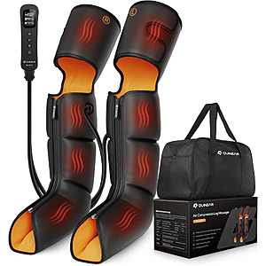 Prime Members: QUINEAR Leg Massager, 3-in-1 Foot Calf & Thigh Massager with Heat and Compression Therapy $70