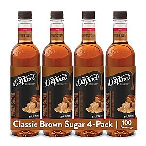 [SnS] $17.10* | 4-Pack 25.4-Oz DaVinci Gourmet Brown Sugar Syrup at Amazon ($4.28 each)