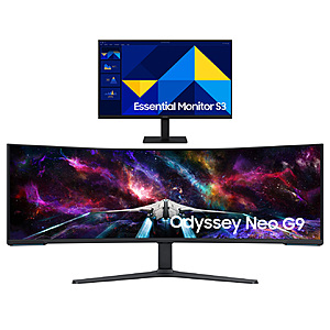 Samsung EPP & EDU: 57" Odyssey Neo G9 240Hz Dual 4K Curved Gaming Monitor + 27" 1080p 100Hz IPS Monitor $1250 + Free S/H