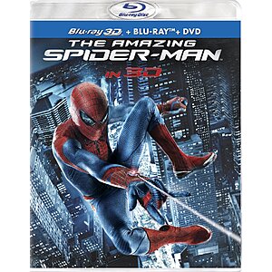 The Amazing Spider-Man - Blu-ray + DVD + 3D $8.48 Amazon.com
