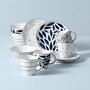 12-Piece Lenox Blue Bay Porcelain Dessert Set (Service for 4) $59.98 + Free Shipping