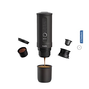 OutIn Nano Portable Espresso Machine Travel Kit $99.99 free shipping Costco.com