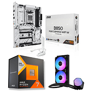 [Bundle] Ryzen 7 7700X3D CPU + ASUS B850 MAX GAMING WIFI W MB + AIO $398 + Free S/H